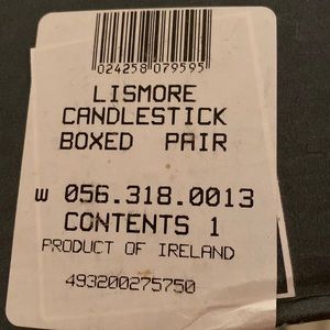 Waterford crystal candlestick holders